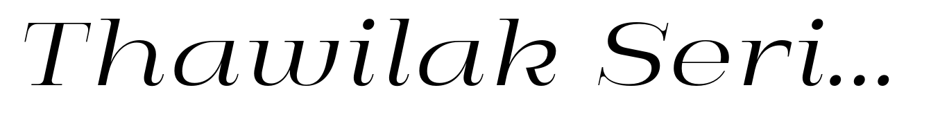Thawilak Serif Light Italic